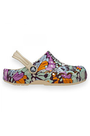 Crocs 209728 Baya Seasonal Printed Cg K Kırık Beyaz Çocuk Terlik