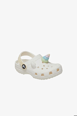 Crocs Classic Iam Rainbow Unicorncgt Çocuk Beyaz Clog Terlik 209701-0WV