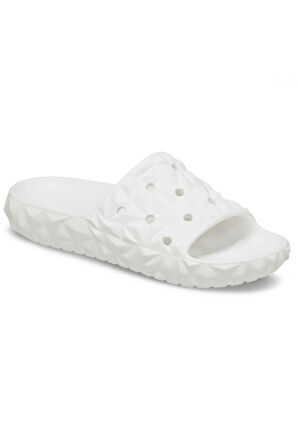 Crocs 209608 Classic Geometric Slide V2 Beyaz Unisex Terlik