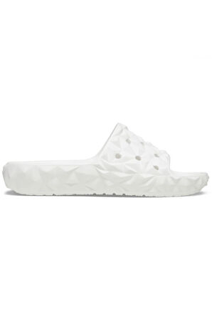 Crocs 209608 Classic Geometric Slide V2 Beyaz Unisex Terlik