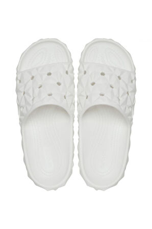 Crocs 209608 Classic Geometric Slide V2 Beyaz Unisex Terlik