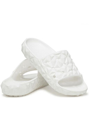 Crocs 209608 Classic Geometric Slide V2 Beyaz Unisex Terlik