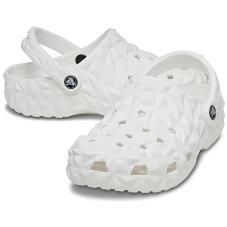 Crocs Geometric Clog White Kadın Spor Terlik 209563-100