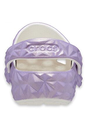 Crocs 209693 Classic Iridescent Geo Cgk Beyaz Çocuk Terlik