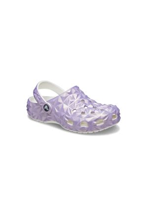 Crocs 209841-100 Classic Iridescent Geo Clog Terlik