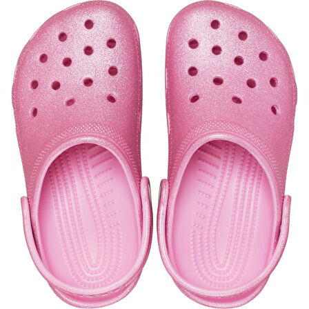 Crocs Classic Glitter Clog K Çocuk Terlik 206993-6XE Pink Tweed Glitter