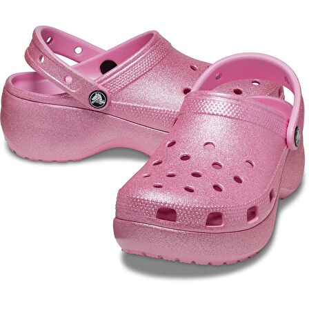 Crocs Classic Platform Glitter ClogW Kadın Sandalet 207241_6WY