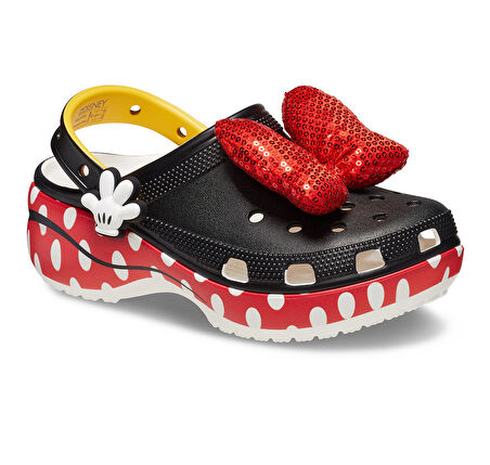 209896-100 Crocs Minnie Cls Platform Clg W Kadın Terlik Siyah