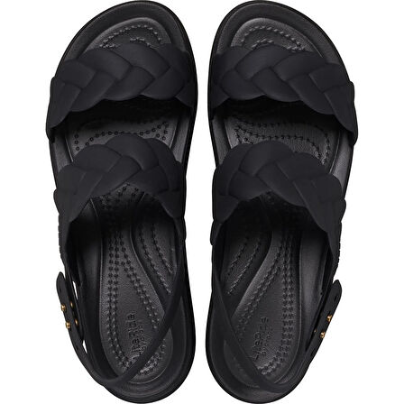 Crocs Brooklyn Woven Low Wedge Kadın Terlik 209977-060 Black