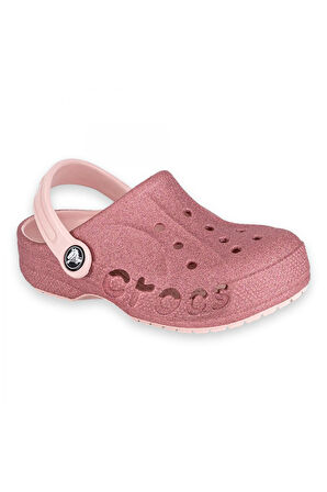 Crocs 207015 Baya Glitter Clog T Pembe Çocuk Terlik