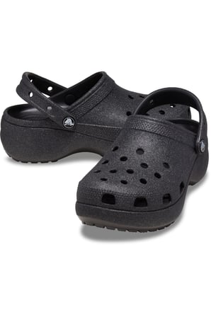 Crocs 207241 Classic Platform Glitter Clog W Siyah Unisex Terlik