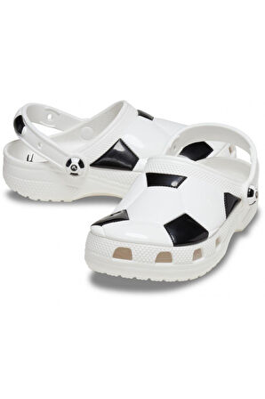 Crocs 210023 Classic Soccer Ball Clog T Beyaz-Siyah Çocuk Terlik