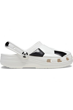Crocs 210157 Classic Soccer Ball Clog K Beyaz-Siyah Çocuk Terlik