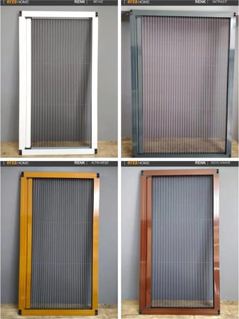 PİLELİ PENCERE SİNEKLİĞİ- PLİSE AKORDİYON PENCERE SİNEKLİĞİ