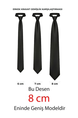 Esgue Hand Made 8 cm Dalgalı Desen Lacivert Mavi Renk Mendilli Kravat