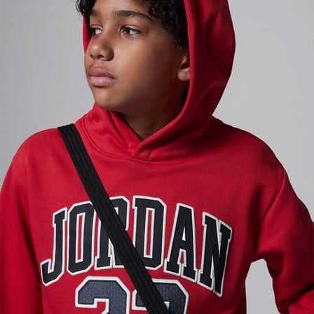 Nike JDN JORDAN HBR FLC PO HOODIE Çocuk Kırmızı Sweatshirt 95C479-R78