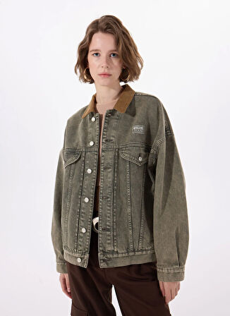 Moschino Jeans Gri Kadın Denim Ceket 251K1A050832181517