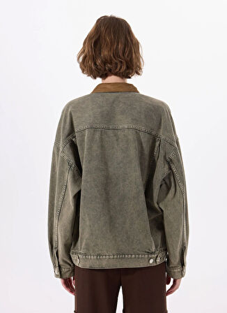Moschino Jeans Gri Kadın Denim Ceket 251K1A050832181517