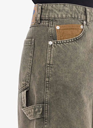 Moschino Jeans Regular Fit Gri Kadın Denim Şort 251K1A033032181517