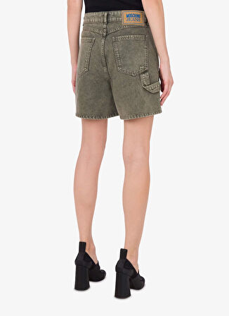 Moschino Jeans Regular Fit Gri Kadın Denim Şort 251K1A033032181517