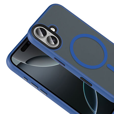 Gpack iPhone 17 uyumlu Kılıf Flet Wireless Şarj Özellikli Mat Arka Yüzey