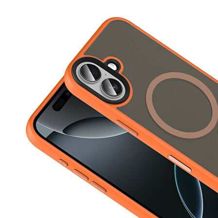 Gpack iPhone 17 uyumlu Kılıf Flet Wireless Şarj Özellikli Mat Arka Yüzey