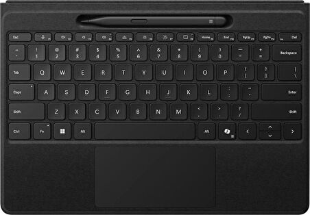 Microsoft - Surface Pro Copilot+ (11. Sürüm), Pro 10, 9, 8, X Uyumlu Q US İngilizce FLEX Klavye ve Slim Pen 2 – Siyah – Y8U-00001