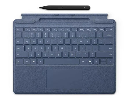 Microsoft Surface Pro Klavye Slim Pen - Sapphire Type Cover 8X6-00191 İngilizce Klavye 1 Yıl Garanti