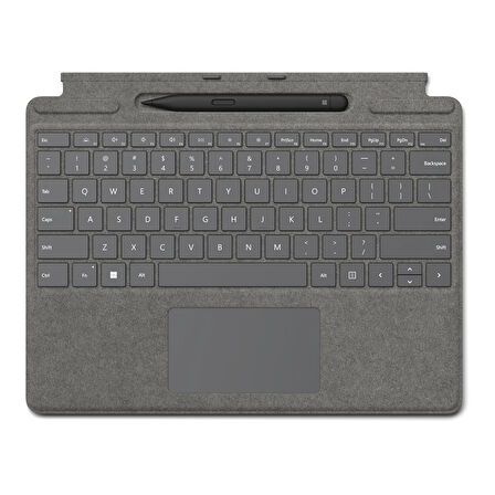 Microsoft Surface Pro Copilot+ PC (11. Nesil), Pro 10, 9, 8, X Uyumlu Q US İngilizce Klavye ile Slim Pen 2 – Özel Copilot Tuşuyla – 8X6-00214