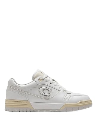 Beyaz Kadın Deri Sneaker CCN64