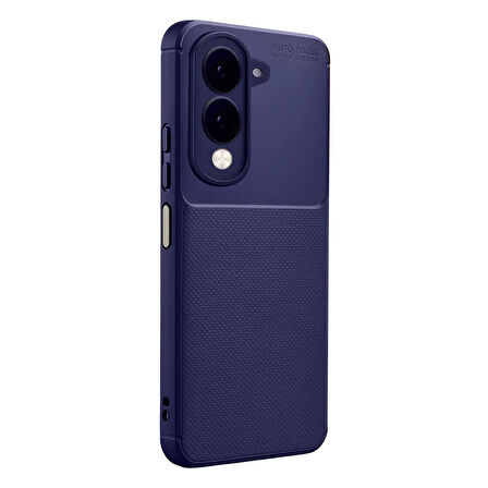 Gpack Vivo Y29S uyumlu Kılıf Negro Karbon Görünümlü Silikon