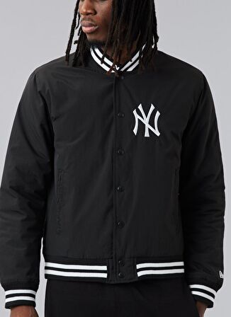 New Era Siyah Erkek Mont 60284785MLB TEAM BOMBER JKT NEYYAN