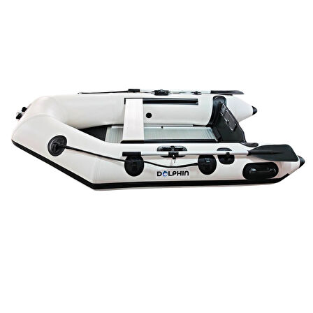 DOLPHIN Şişme Bot 2.40m Zodyak Tip Alüminyum Taban Beyaz