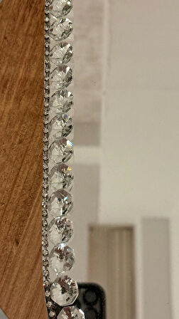 AYNALI PARLAK SILVER GÜL DESENLİ SÖZ NİŞAN TEPSİSİ