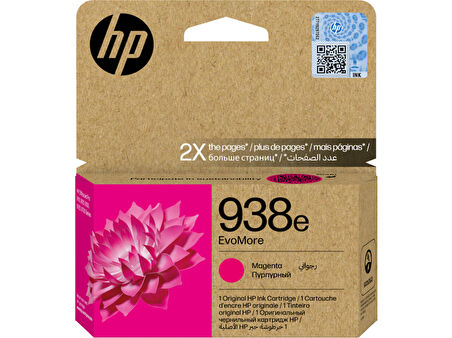 HP 938e  Macenta Orijinal Kartuş Mürekkep (4S6Y0PE)