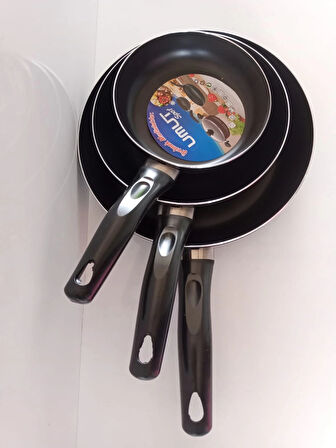 3'lü Teflon Tava Takımı.