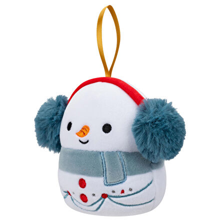 Squishmallows Yılbaşı Süsü - Kardan Adam Manny 10cm
