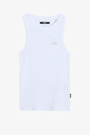 Vans Ribbing Tank-B Kadın Beyaz Atlet VN00050XWHT1