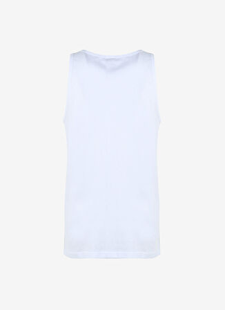 Vans Yuvarlak Yaka Düz Beyaz Erkek T-Shirt VN00055VWHT1 CLASSIC VANS TANK-B