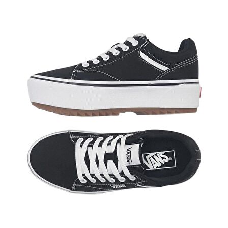 Vans VN0A5JLEBLK1 Seldan Platform St Günlük Ayakkabı Siyah-Beyaz