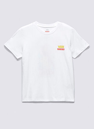 Vans Beyaz Erkek Çocuk Bisiklet Yaka Kısa Kollu T-Shirt VN000778WHT1 HARIBO SS CREW