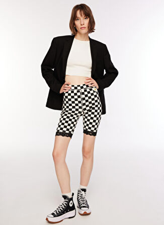 Vans Normal Siyah Kadın Şort VN00074SBLK1 OVERSIZED FLORAL LE