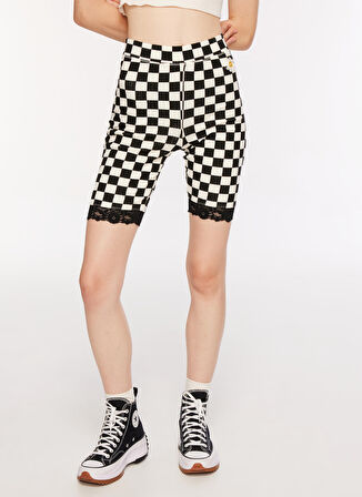 Vans Normal Siyah Kadın Şort VN00074SBLK1 OVERSIZED FLORAL LE