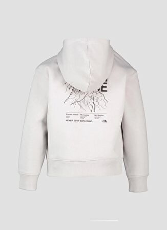 The North Face Erkek Çocuk Gri Sweatshırt NF0A8599A911 B MOUNTAIN LINE HOODIE