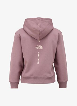 Kız Çocuk Mor Sweatshırt NF0A854QI0V1 G VERTICAL LINE HOODIE