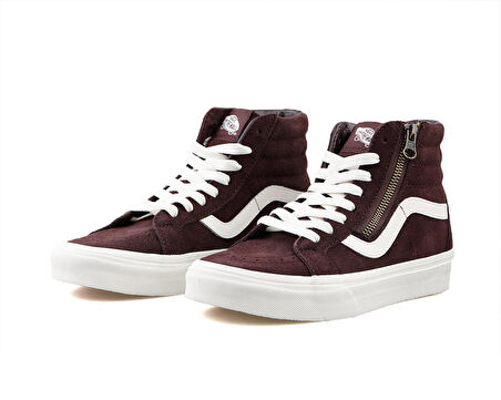 Vans Sk8 Hi Reissue Side Zip Kadın Günlük Ayakkabı VN0007NZDRB1 Kırmızı
