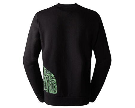 The North Face M Blown Up Logo Crew Erkek Outdoor Sweatshirts NF0A854AJK31 Siyah