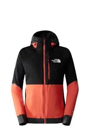 The North Face Kadın Dawn Turn Hybrid Ventrix Hoodie Ceket Turuncu Siyah