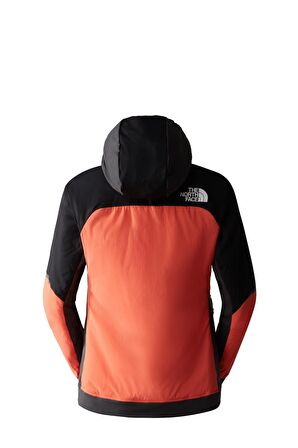 The North Face Kadın Dawn Turn Hybrid Ventrix Hoodie Ceket Turuncu Siyah