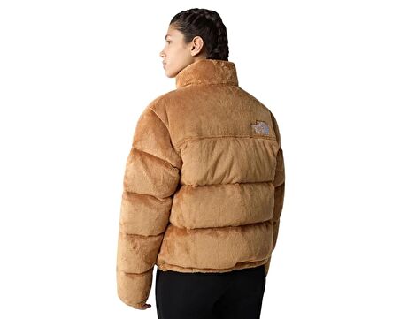The North Face W Versa Velour Nuptse Kadın Outdoor Montu (600 Dolgu Kaz Tüyü) NF0A84F9I0J1 Kahverengi